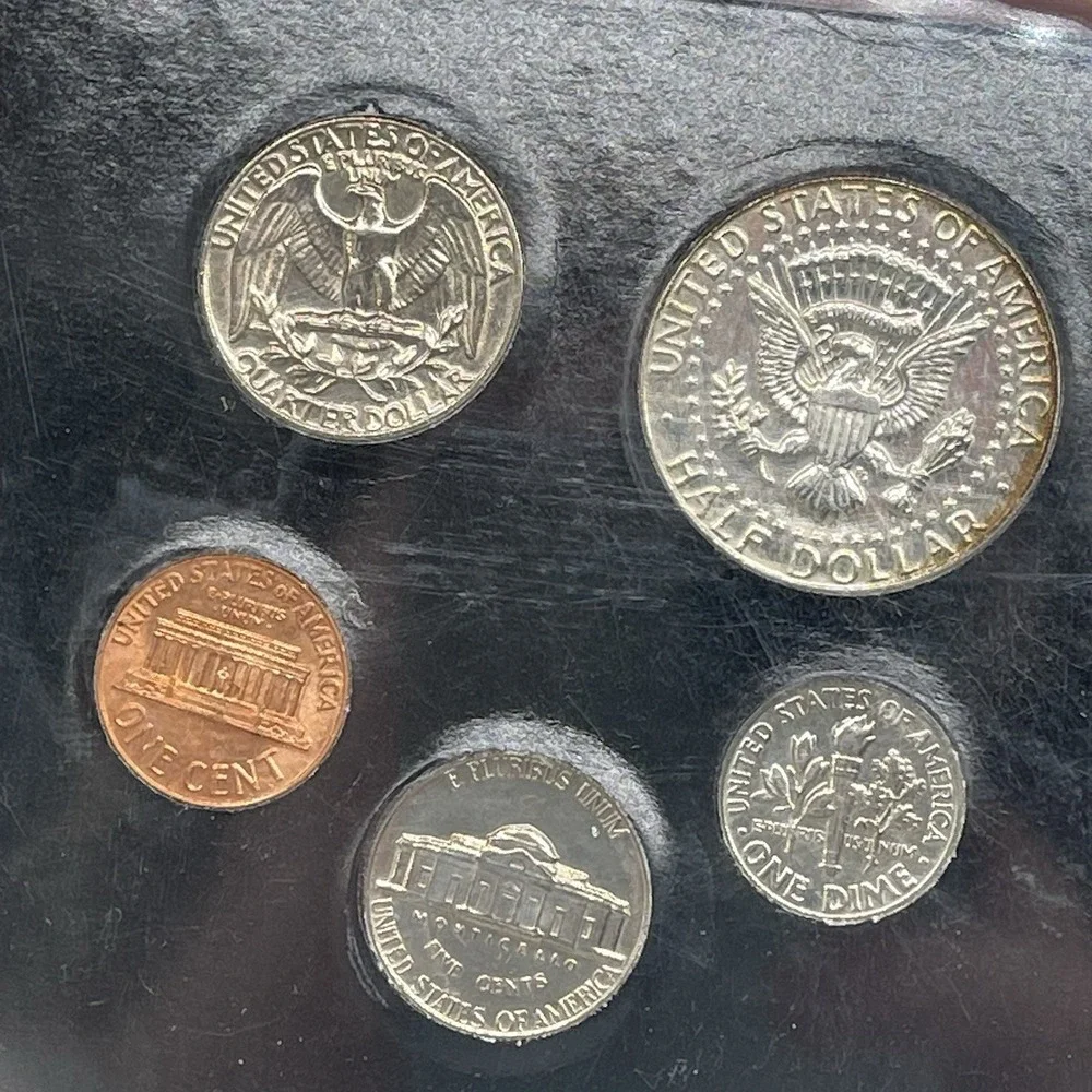 July 20,1969 Morgan Mint Set of Five Coins US Lands First Man On The Moon 1969